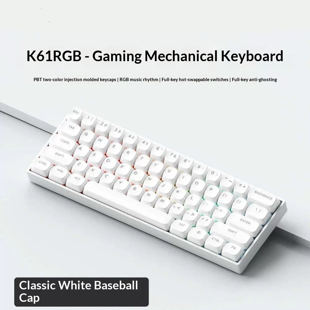 RGB Wired Tea-switch Portable Office Computer Keyboard For Gaming