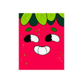 Playful Strawberry Fine Art Poster — Cute Cartoon Fruit Wall Art