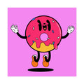 Donut Bounce Fine Art Poster — Cute Pink Sprinkles Wall Art