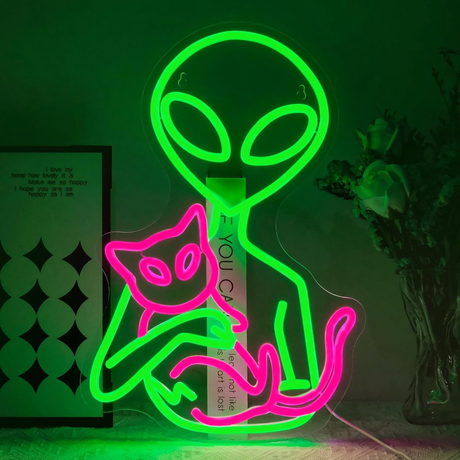 Neon Alien Alien Decorative English Letters