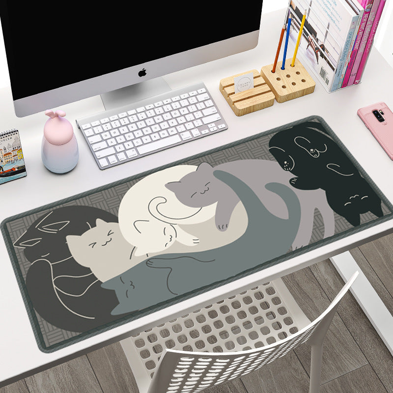 Oversized Cat Gaming Electronic Sports Mouse Pad Simple Non-slip Keyboard Table Mat
