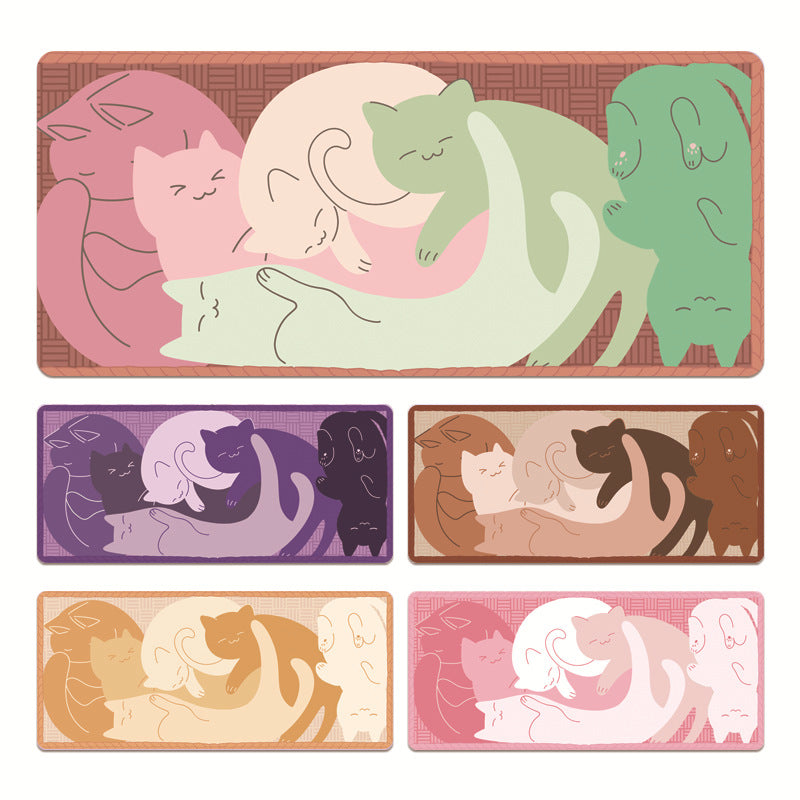 Oversized Cat Gaming Electronic Sports Mouse Pad Simple Non-slip Keyboard Table Mat