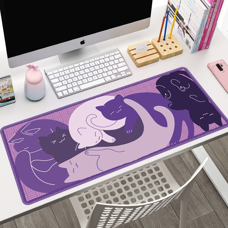 Oversized Cat Gaming Electronic Sports Mouse Pad Simple Non-slip Keyboard Table Mat