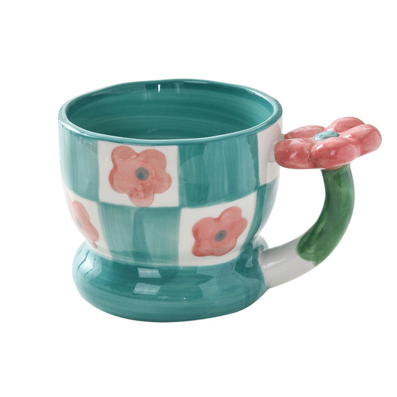 Hand Painted High Color Three-dimensional Relief Mug Ceramics