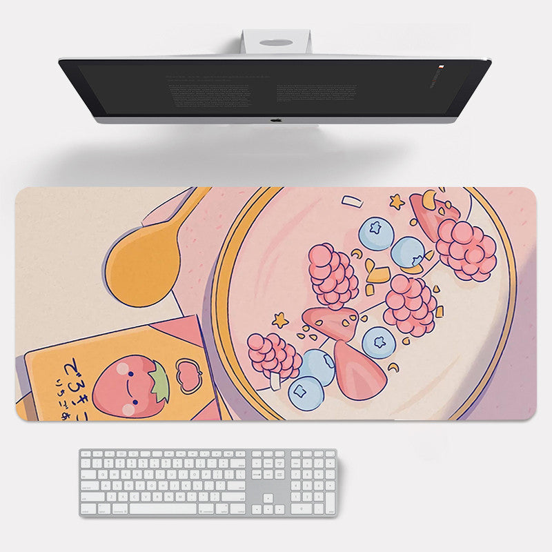 Stylish Rubber Lock Edge Mouse Pad For Laptop Desktop