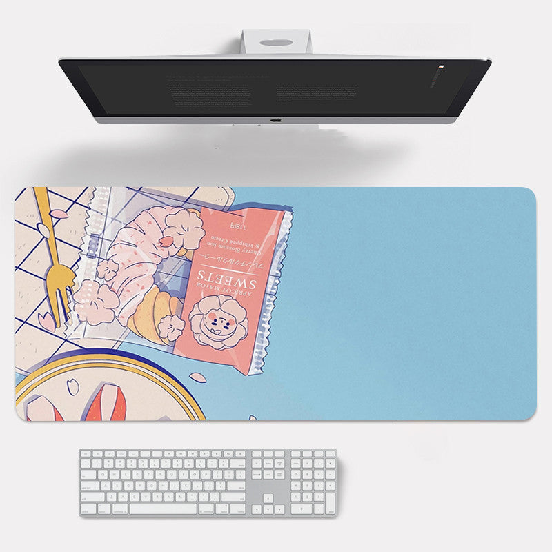 Stylish Rubber Lock Edge Mouse Pad For Laptop Desktop