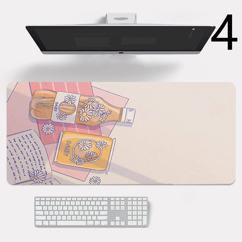 Large Stylish Overlock Rubber Laptop Mouse Pad