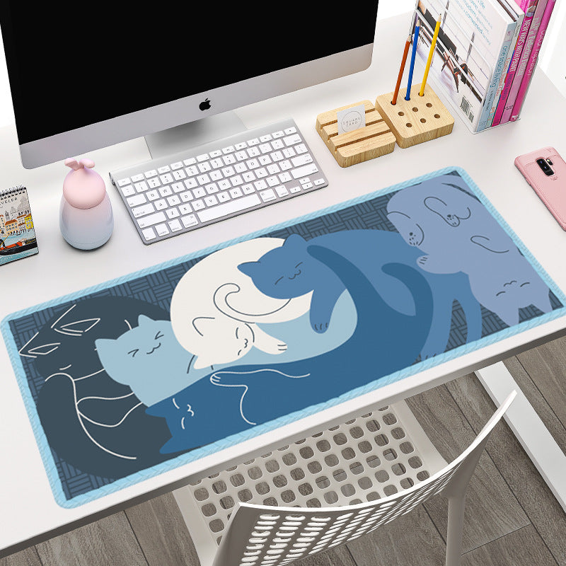 Oversized Cat Gaming Electronic Sports Mouse Pad Simple Non-slip Keyboard Table Mat
