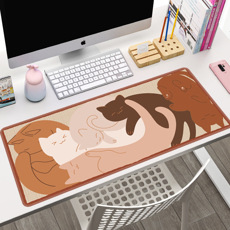 Oversized Cat Gaming Electronic Sports Mouse Pad Simple Non-slip Keyboard Table Mat