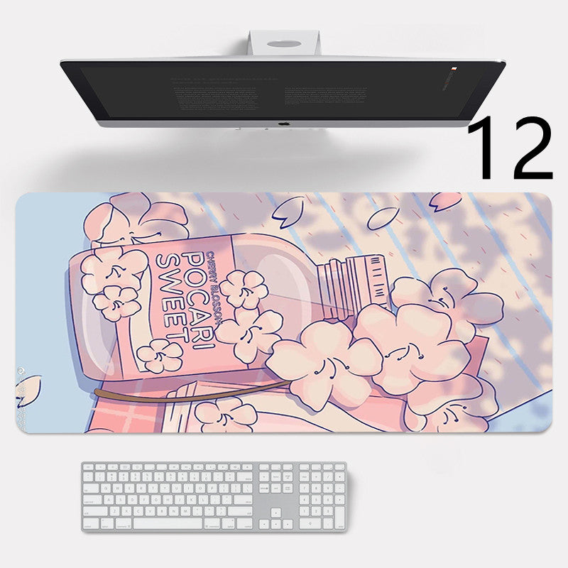 Large Stylish Overlock Rubber Laptop Mouse Pad