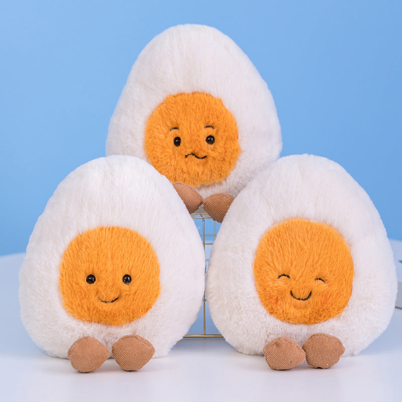 Cute Boiled Egg Plush Toy