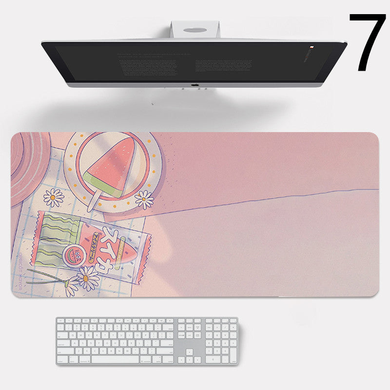 Large Stylish Overlock Rubber Laptop Mouse Pad