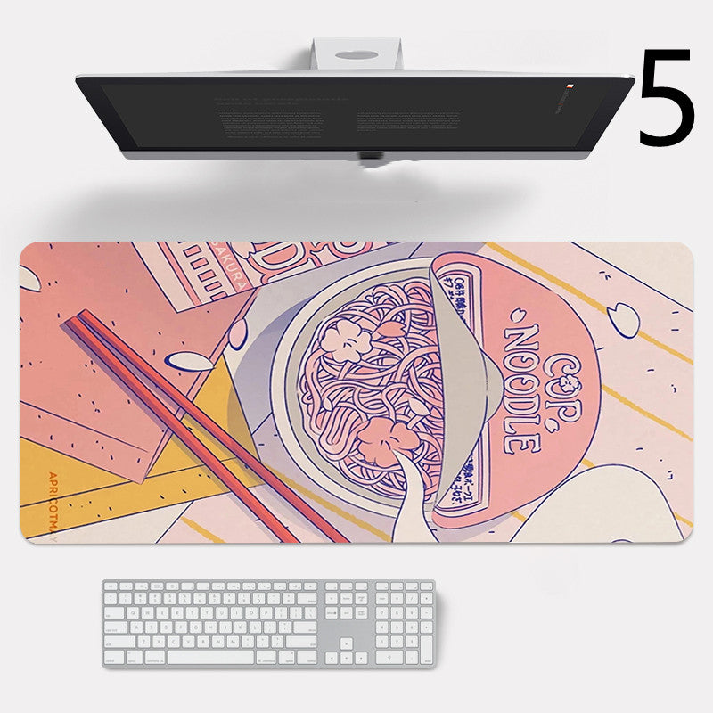 Large Stylish Overlock Rubber Laptop Mouse Pad